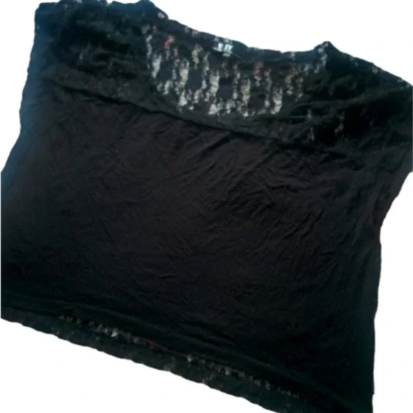 LACE Back Crop Top - Picture 1 of 5